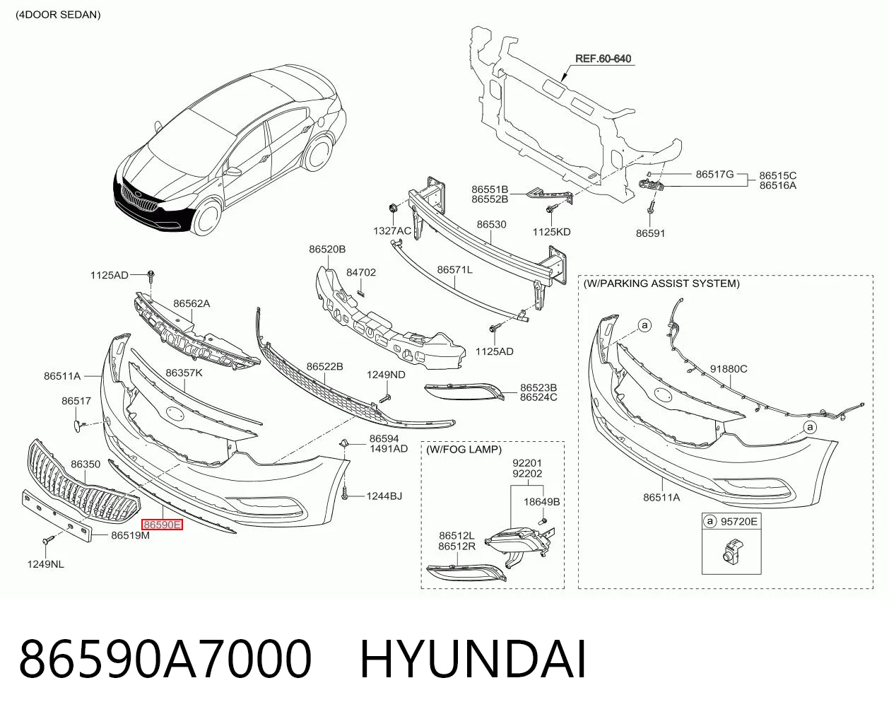 86590A7000 Hyundai/Kia