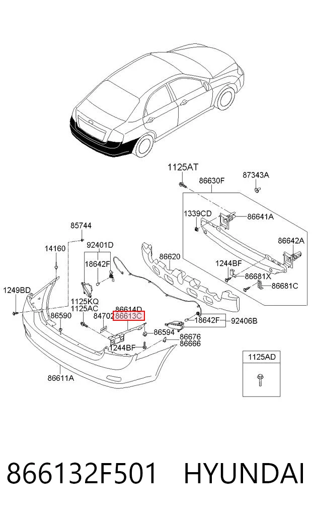 866132F501 Hyundai/Kia