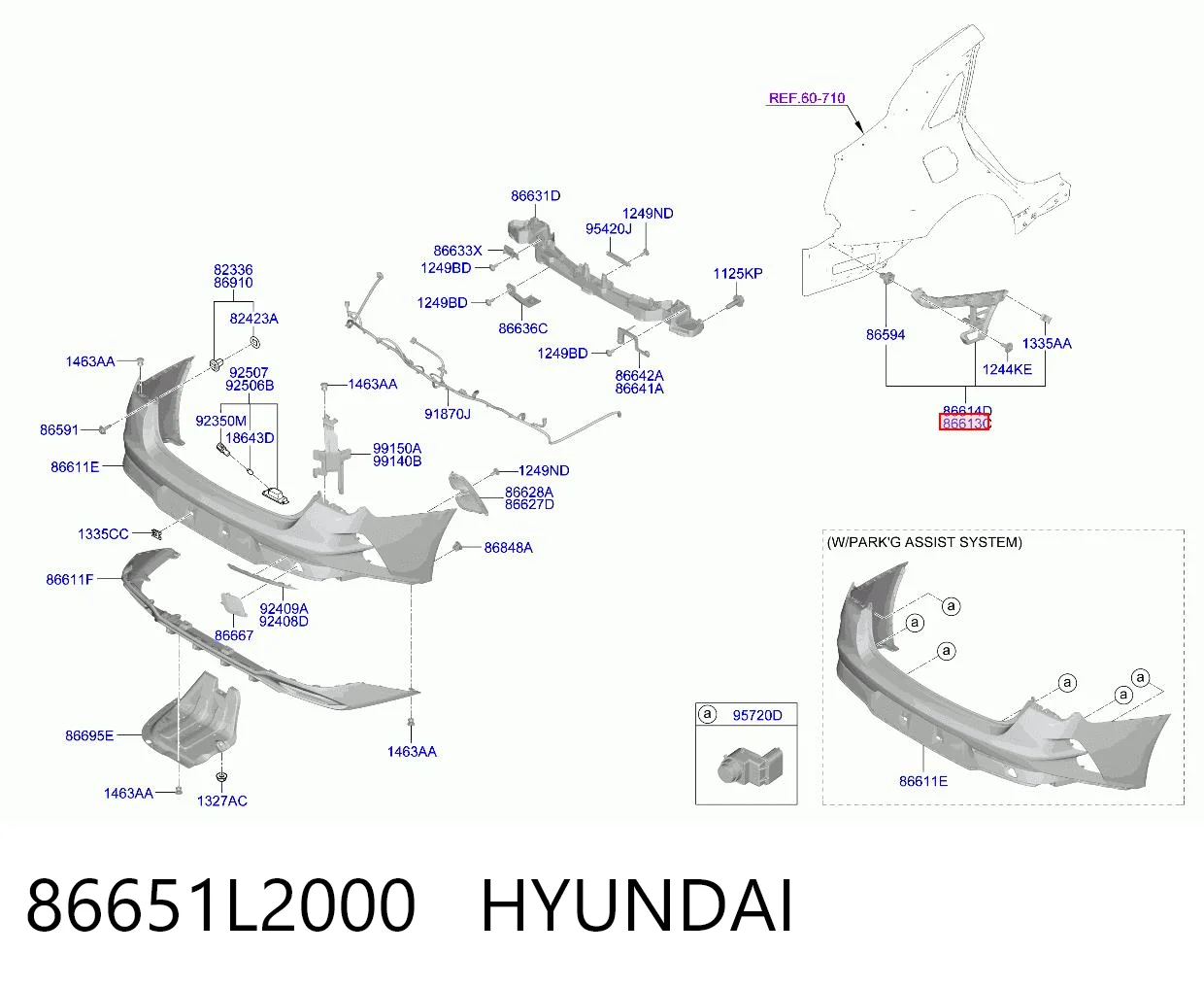 86651L2000 Hyundai/Kia