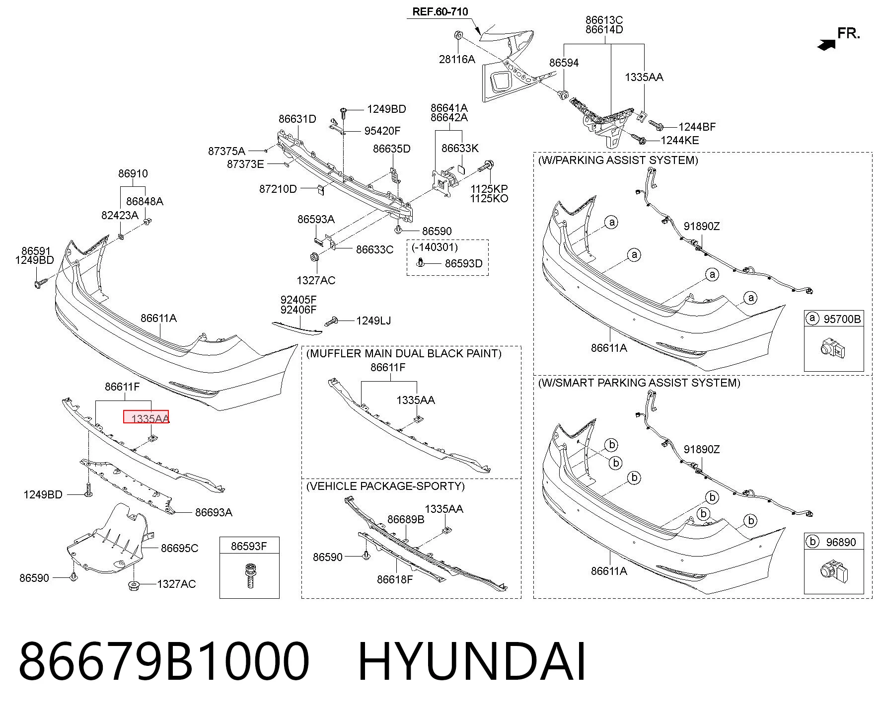 86679B1000 Hyundai/Kia 