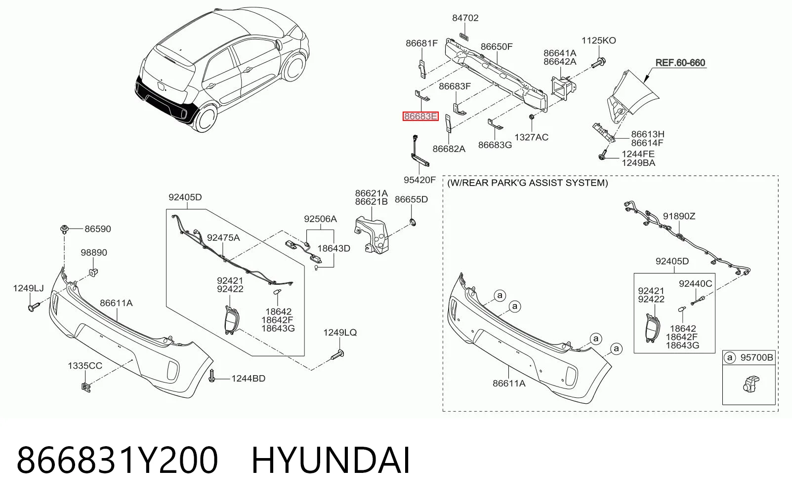 866831Y200 Hyundai/Kia