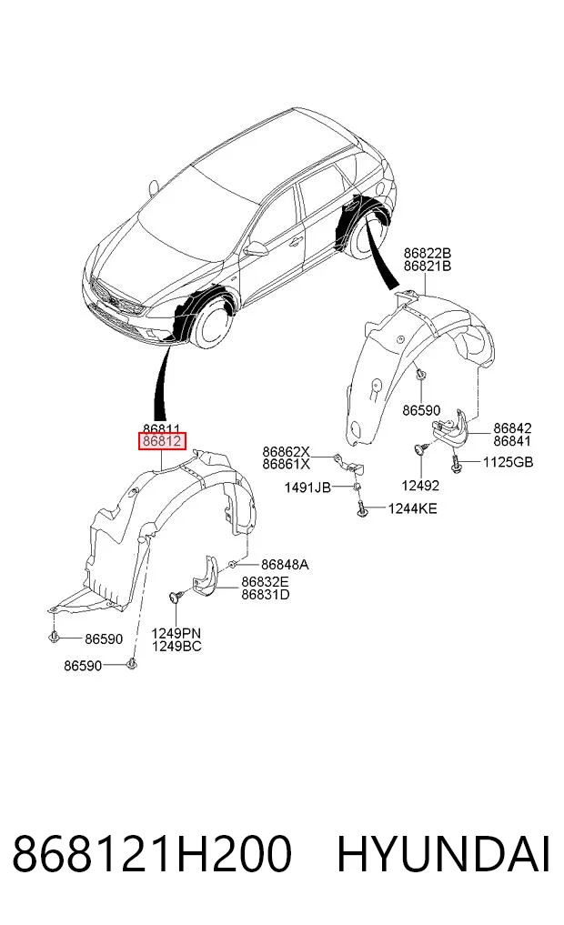 868121H200 Hyundai/Kia