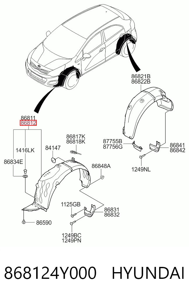 41B1FP1T Polcar Підкрилок переднього крила, правий