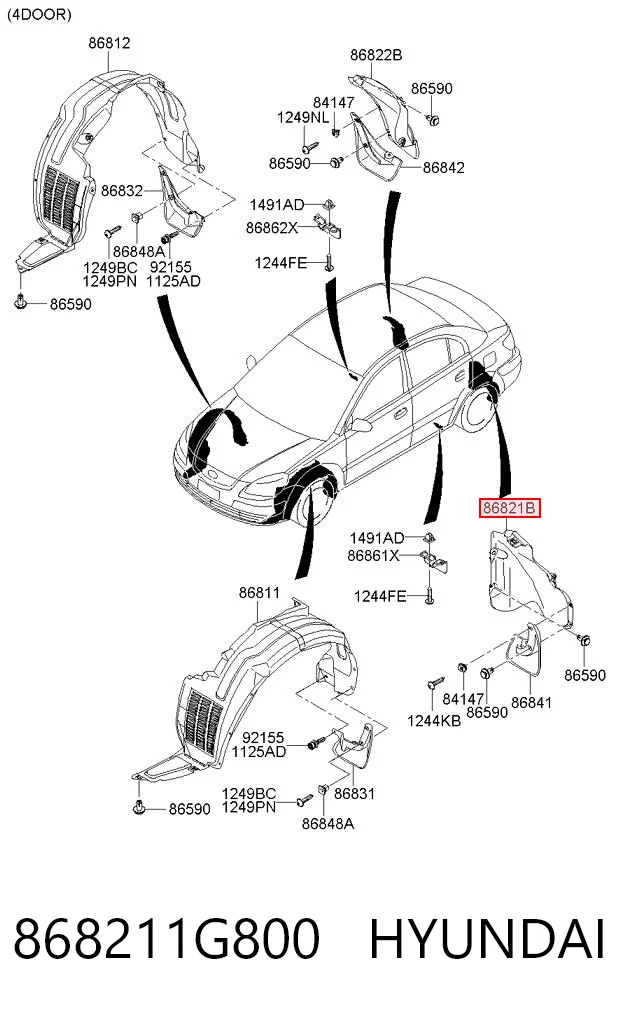 868211G800 Hyundai/Kia
