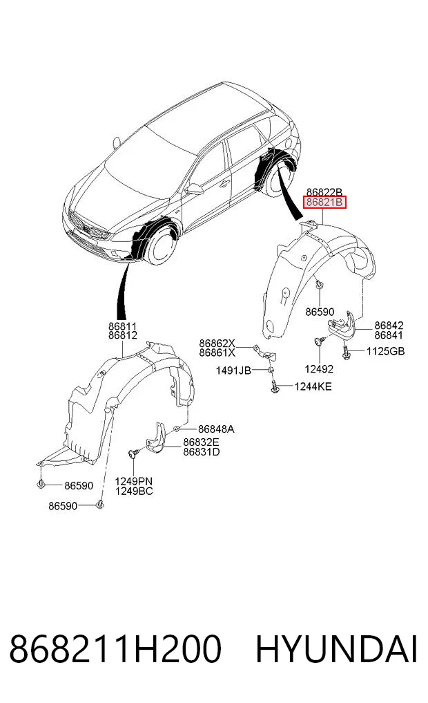 868211H200 Hyundai/Kia