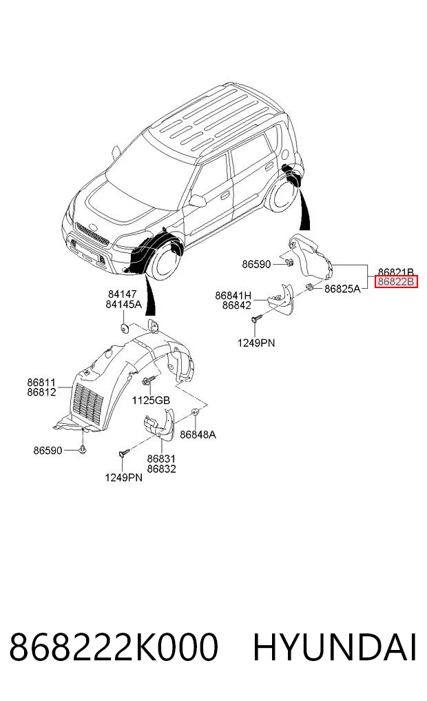 868222K000 Hyundai/Kia