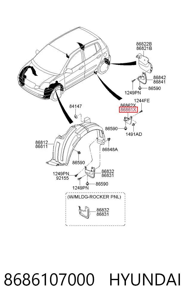 8686107000 Hyundai/Kia