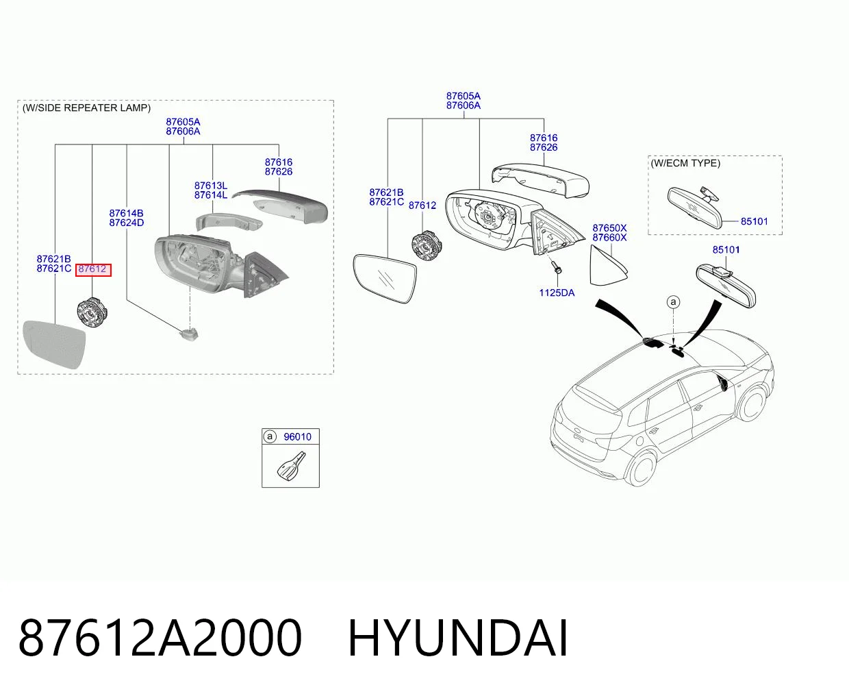 87612A2000 Hyundai/Kia 