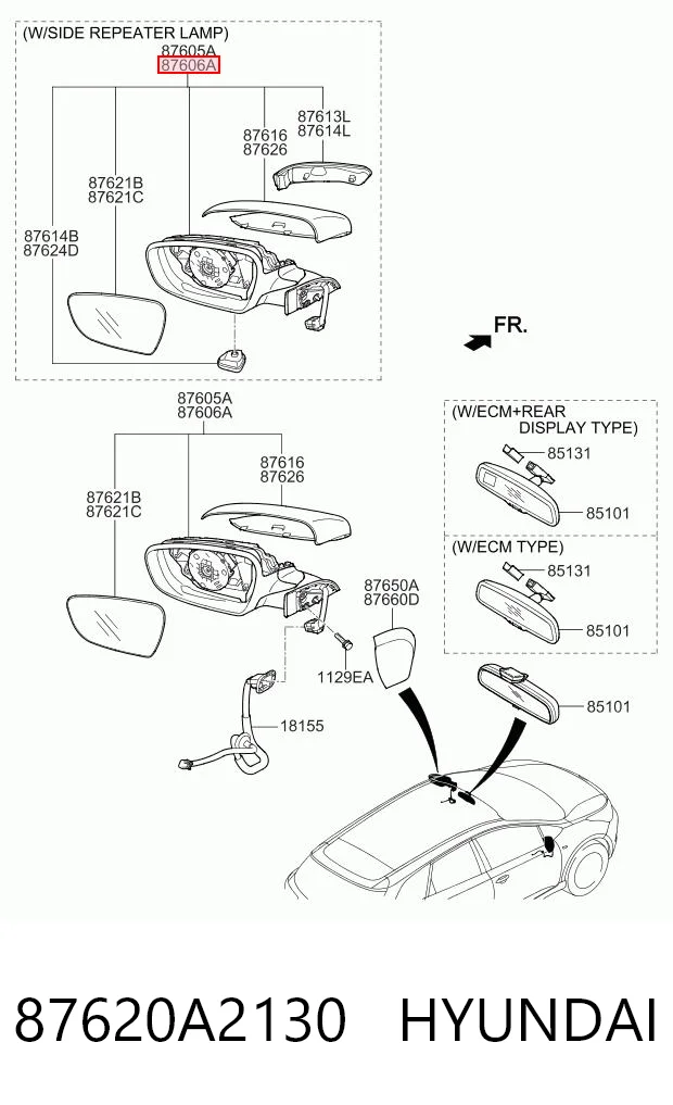 87620A2130 Hyundai/Kia