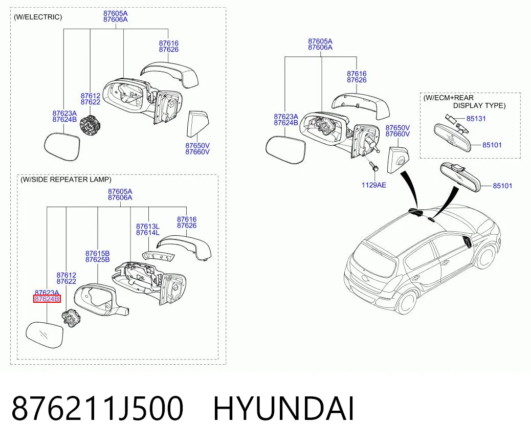 876211J500 Hyundai/Kia