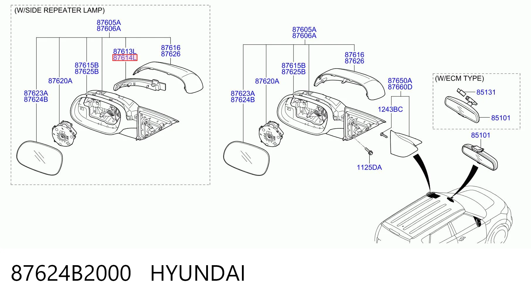87624B2000 Hyundai/Kia