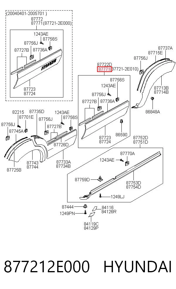 877212E000 Hyundai/Kia