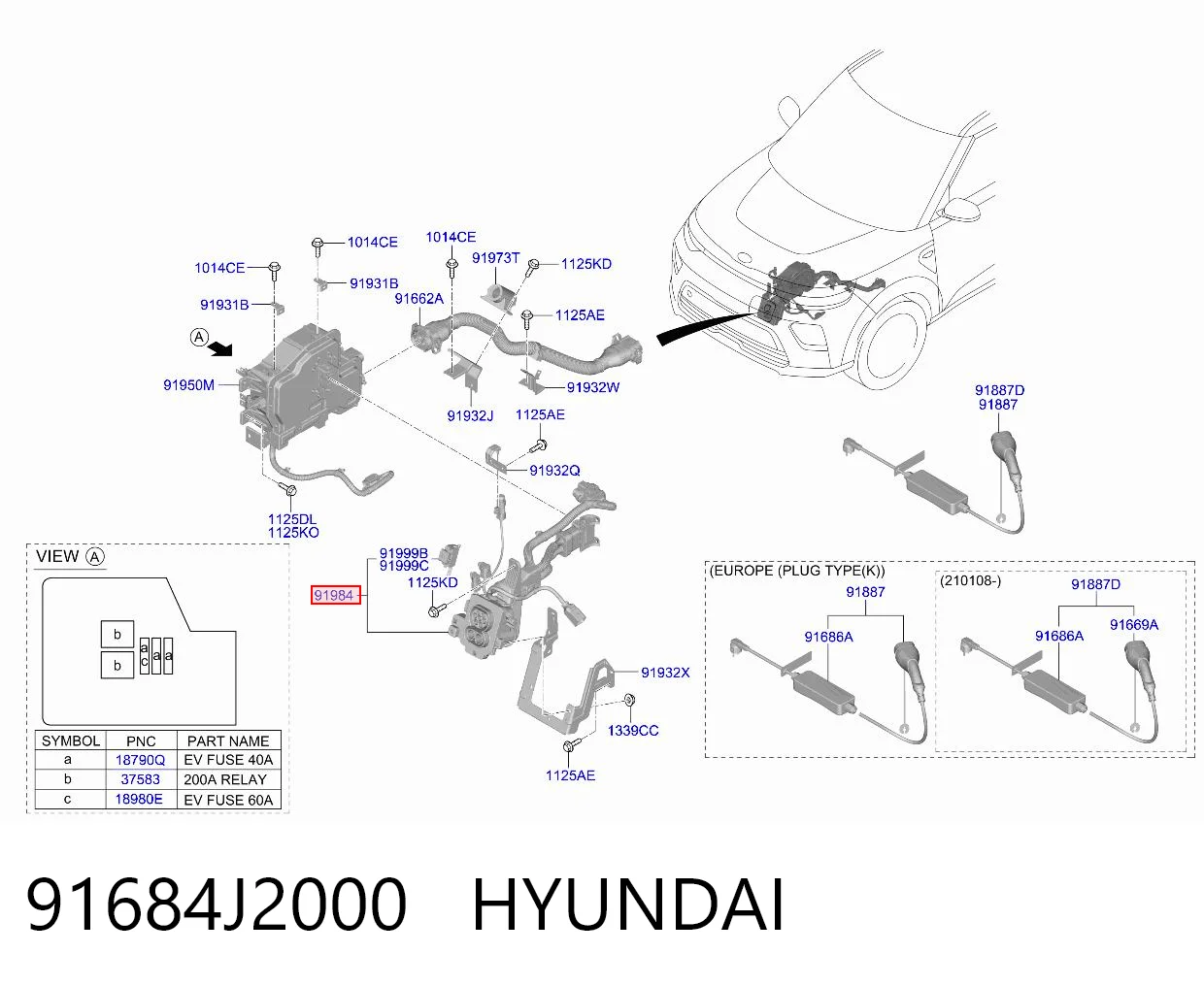 91684J2000 Hyundai/Kia