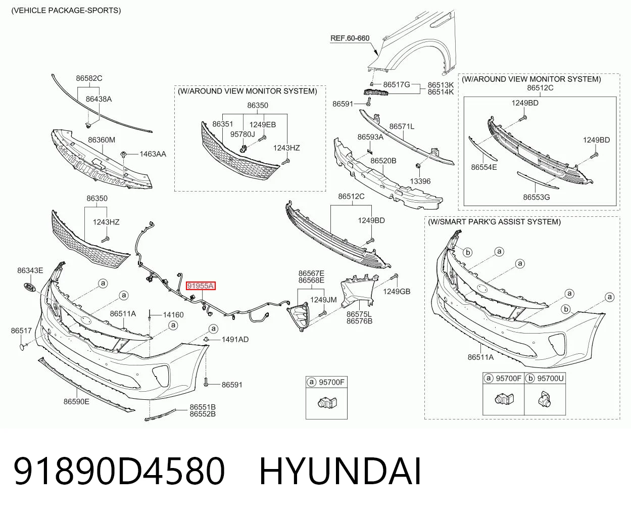 91890D4580 Hyundai/Kia