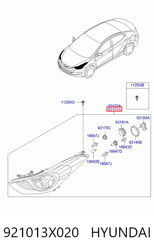 Купити 40C109E Polcar Основна фара в зборі ліва