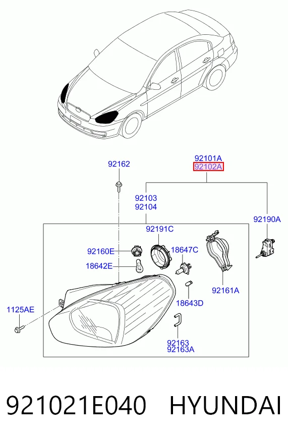 Купити 4009102E Polcar Фара правая