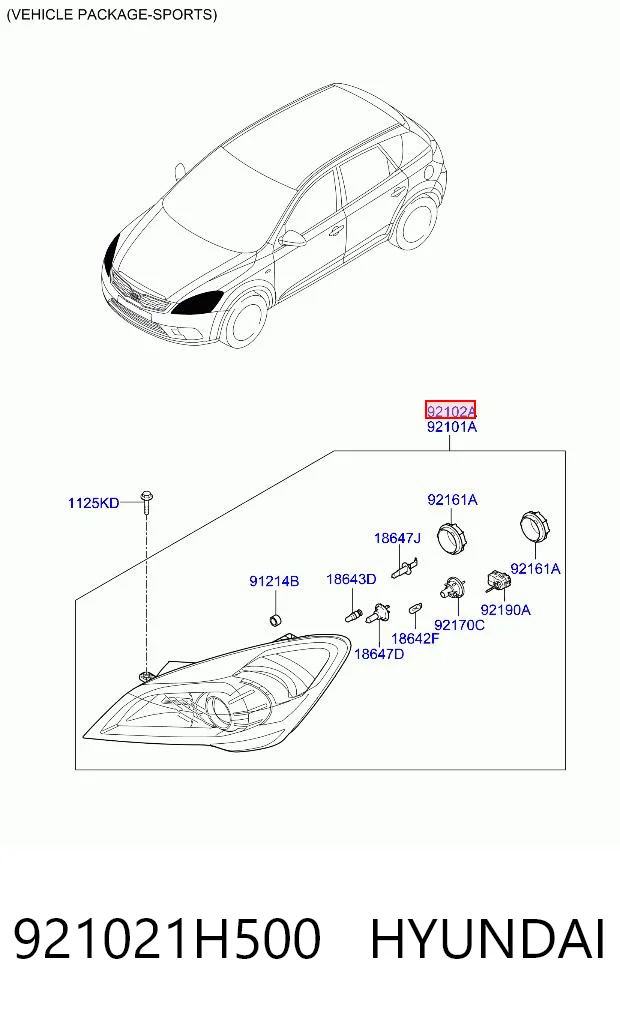 Основна фара - вставка Polcar 411810E ціна, від 132.17 USD
