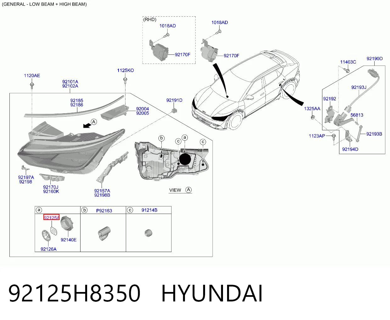 92125H8350 Hyundai/Kia 