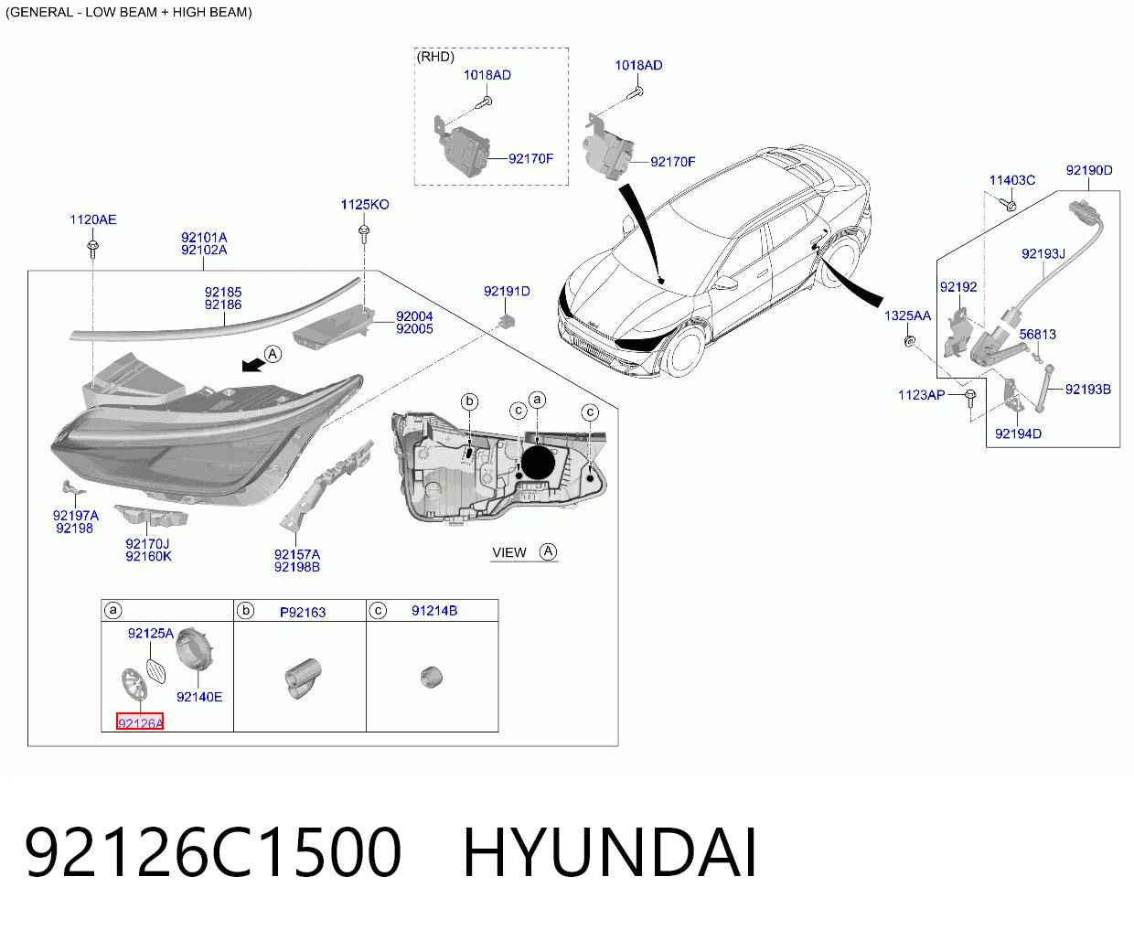 92126C1500 Hyundai/Kia 