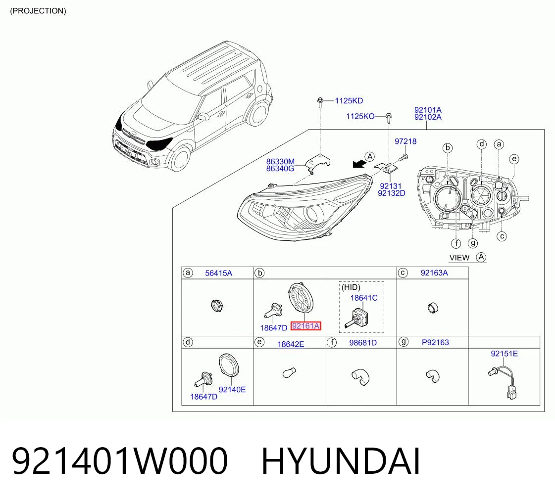 921401W000 Hyundai/Kia 