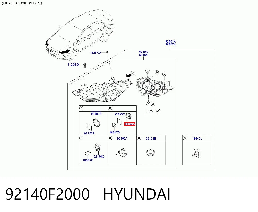 92140F2000 Hyundai/Kia 