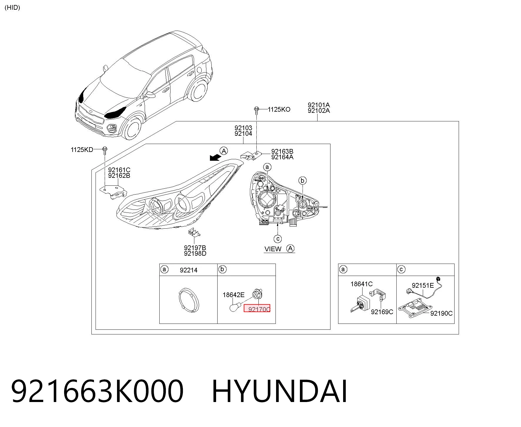 921663K000 Hyundai/Kia Цоколь (патрон) лампочки покажчика поворотів