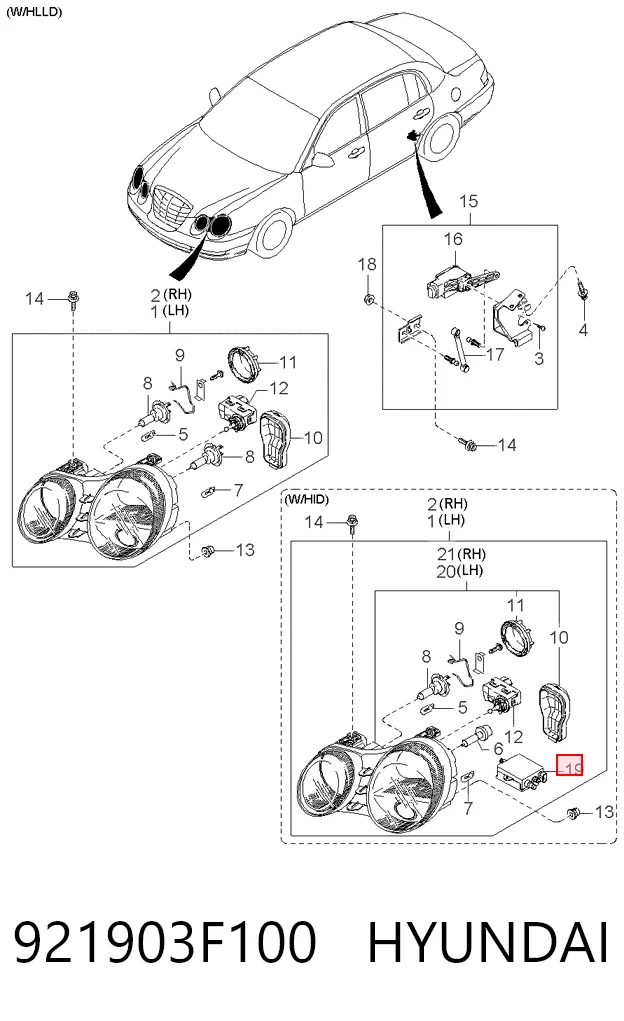 Блок розпалювання, ксенон General Motors 90565932