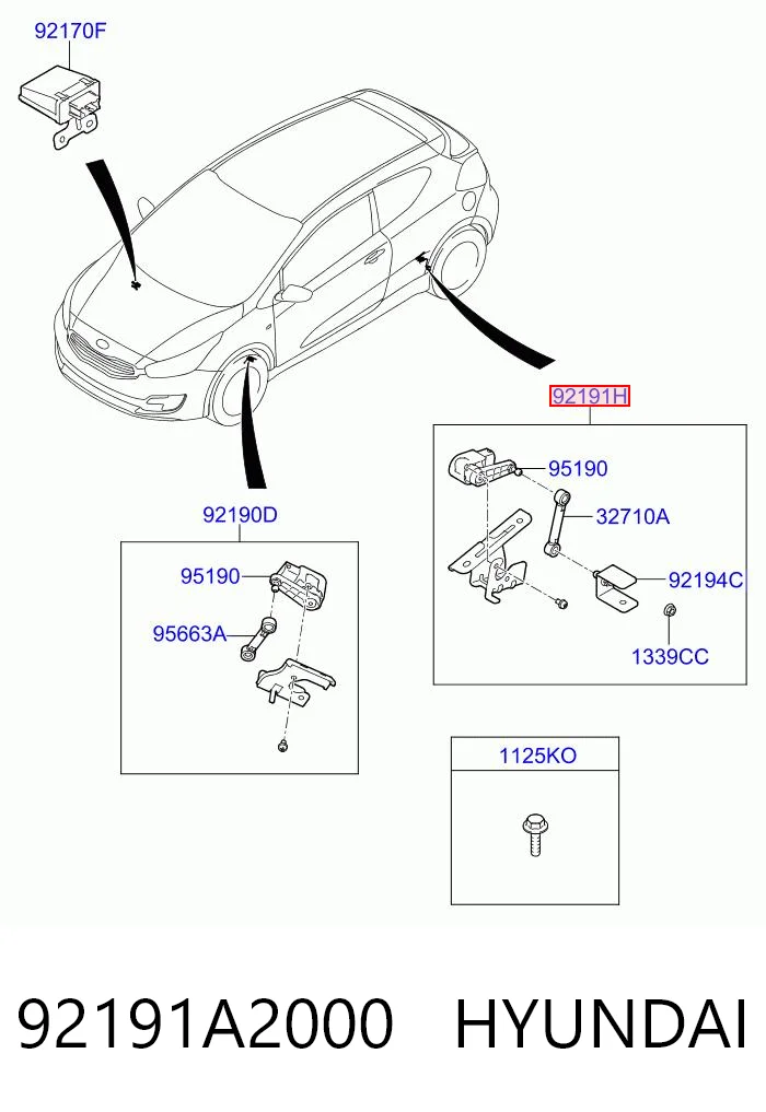 92191A2000 Hyundai/Kia