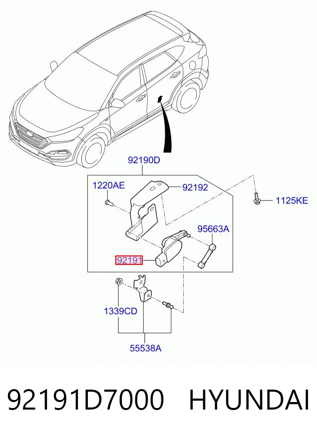 92191D7000 Hyundai/Kia 