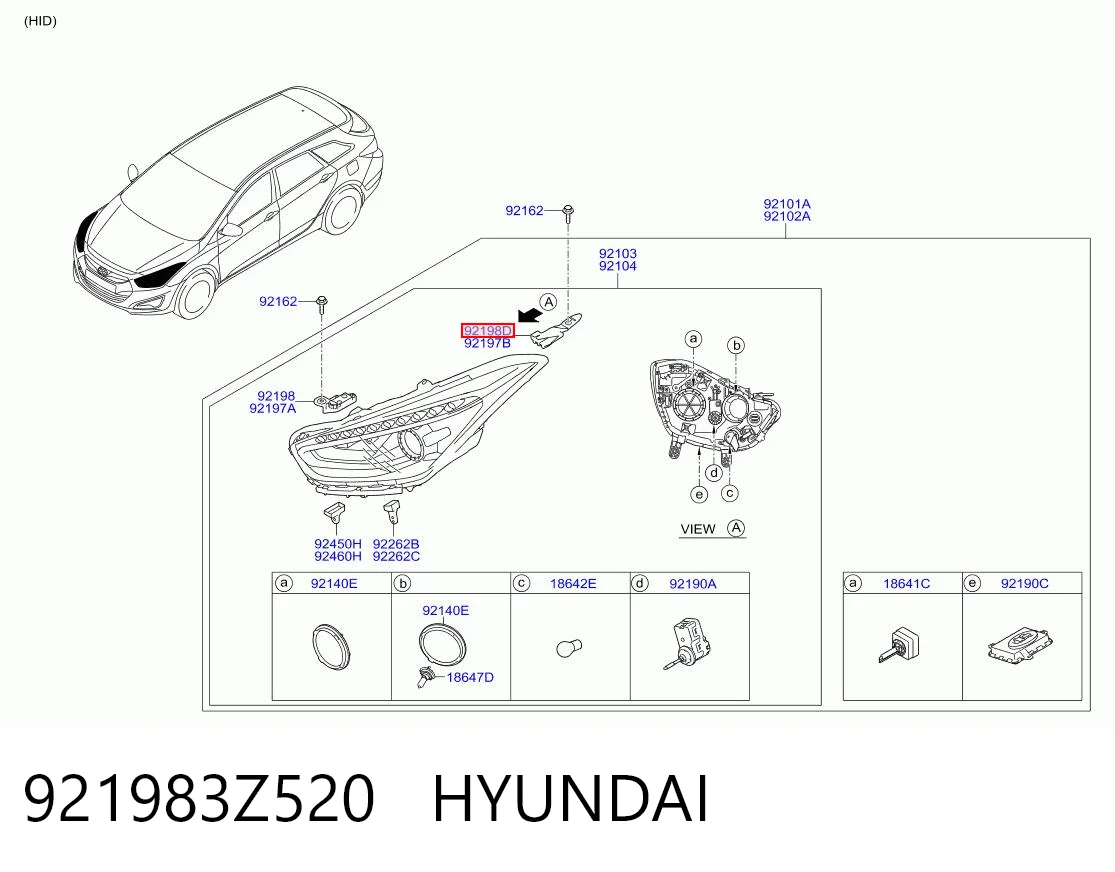 921983Z520 Hyundai/Kia