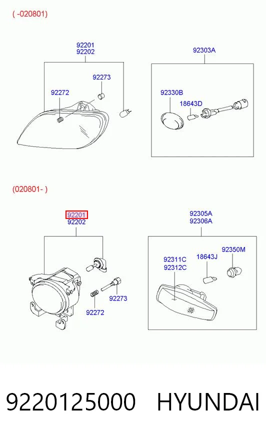 Протитуманка ліва на Hyundai Accent II LC
