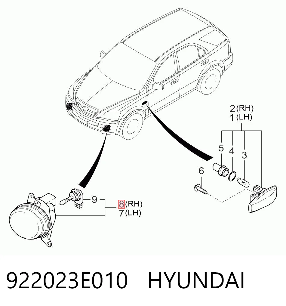 Фара протитуманна, права SAT ST3232008R ціна, від 31.57 USD