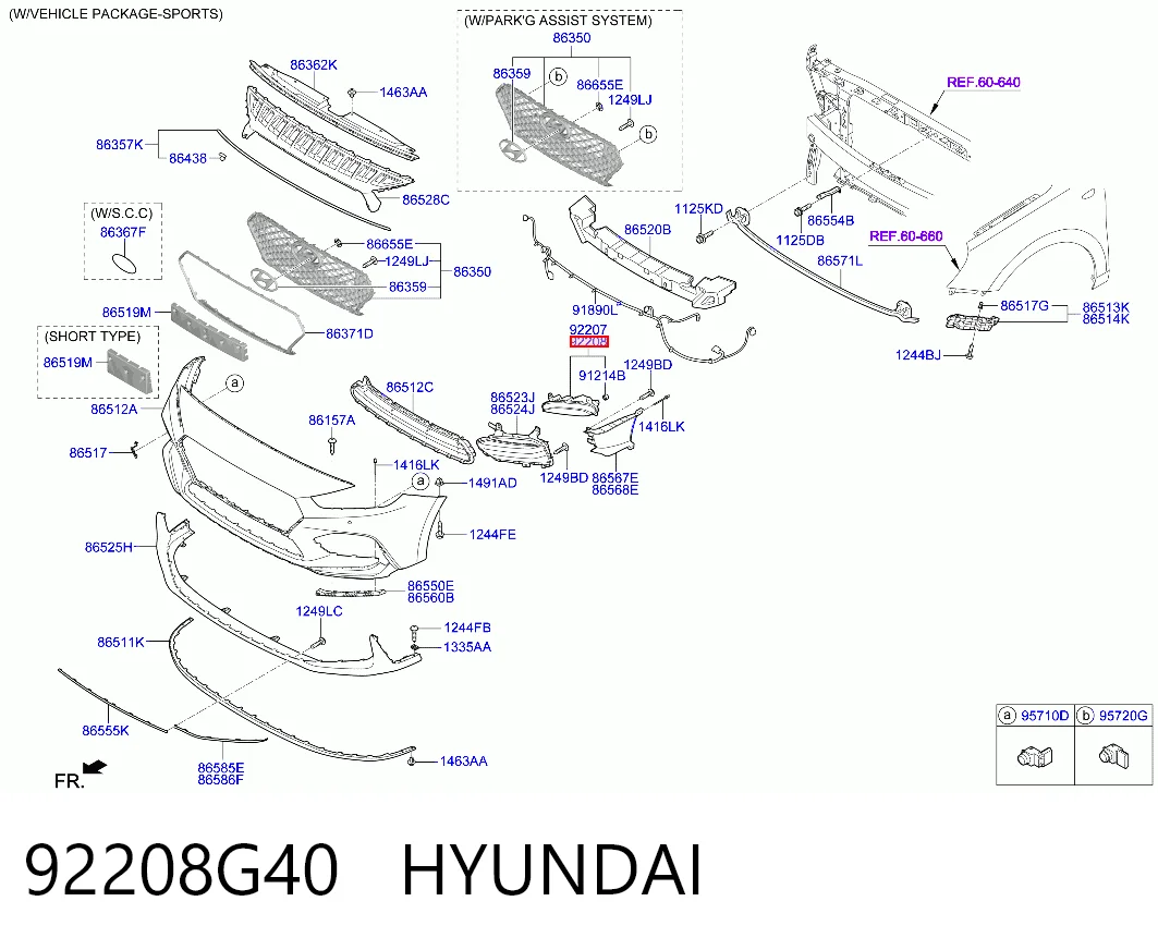 92208G40 Hyundai/Kia