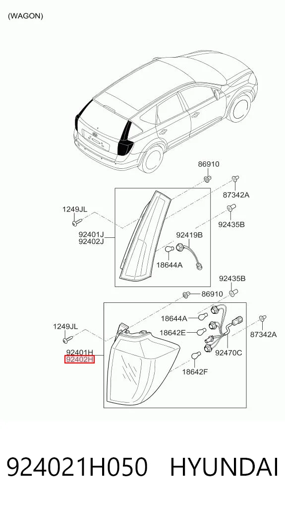 411888E Polcar Ліхтар задній правий