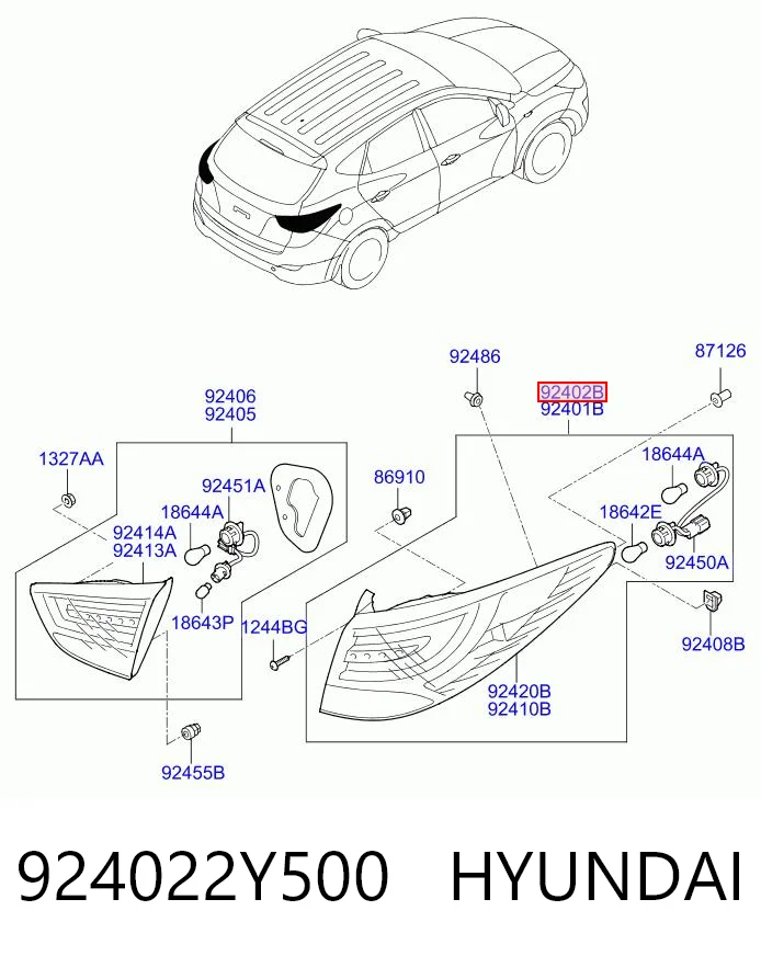 Ліхтар задній правий, зовнішній Polcar 404888E ціна, від 79.86 USD