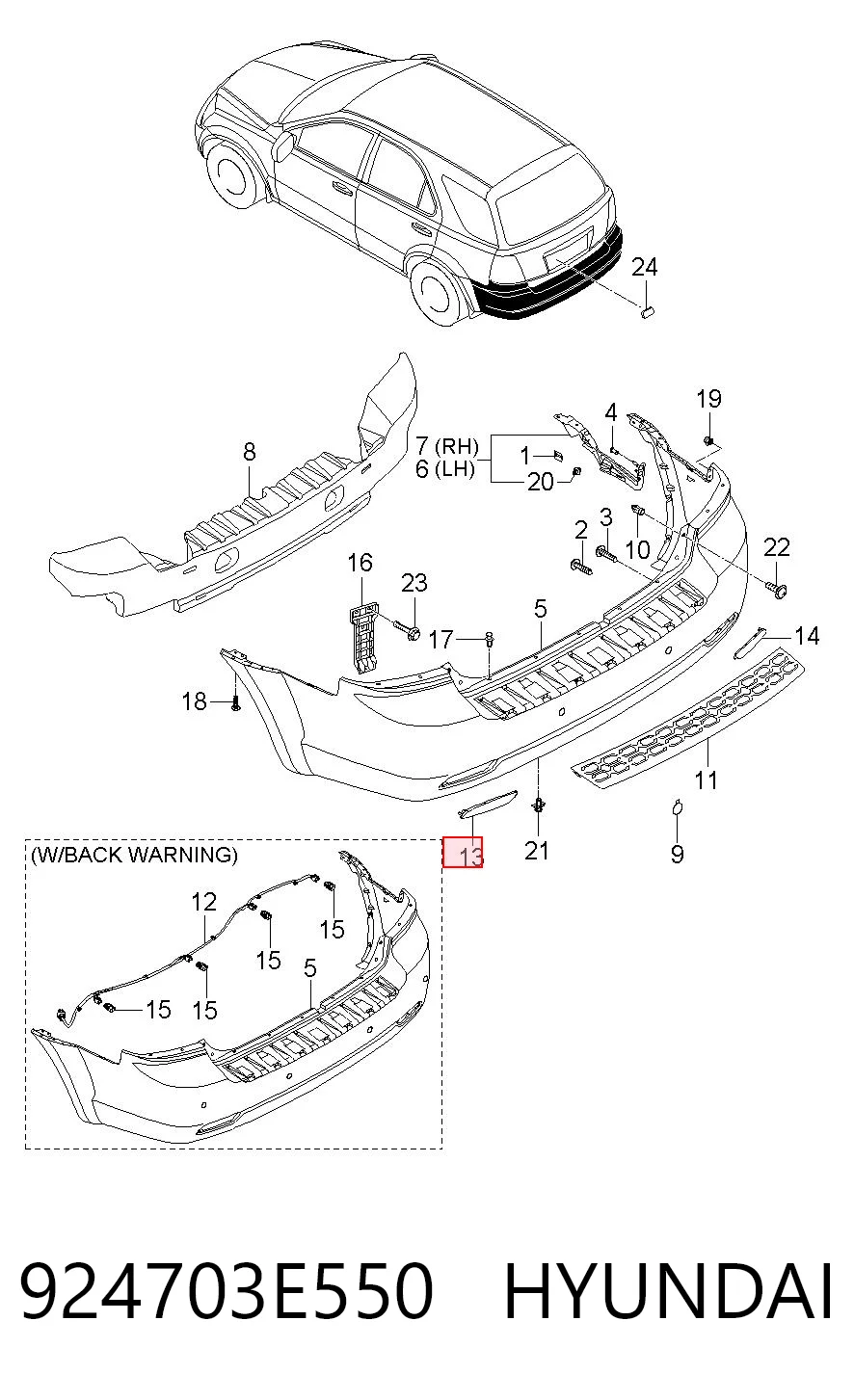 924703E550 Hyundai/Kia