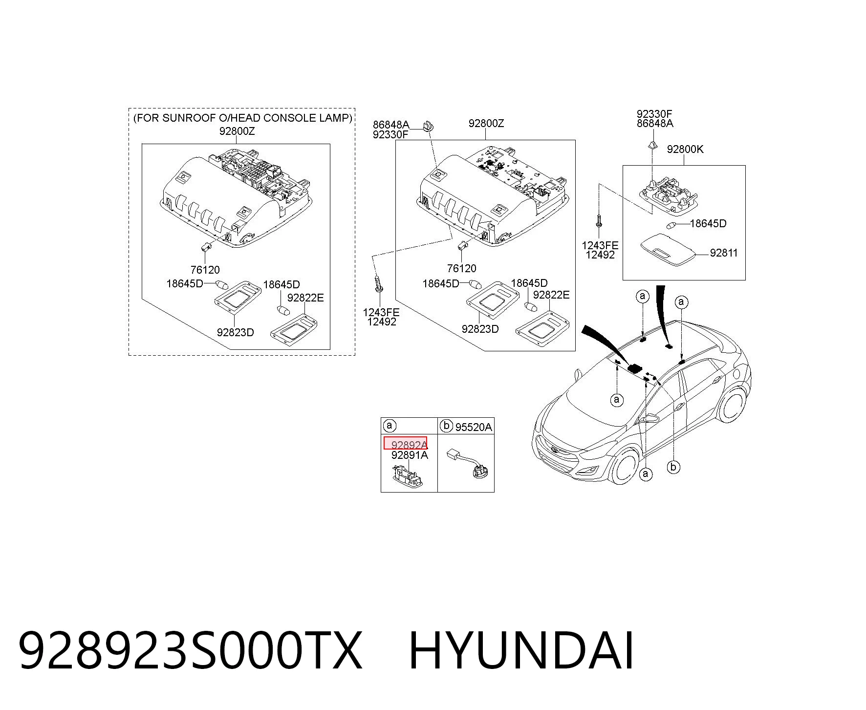 928923S000TX Hyundai/Kia 