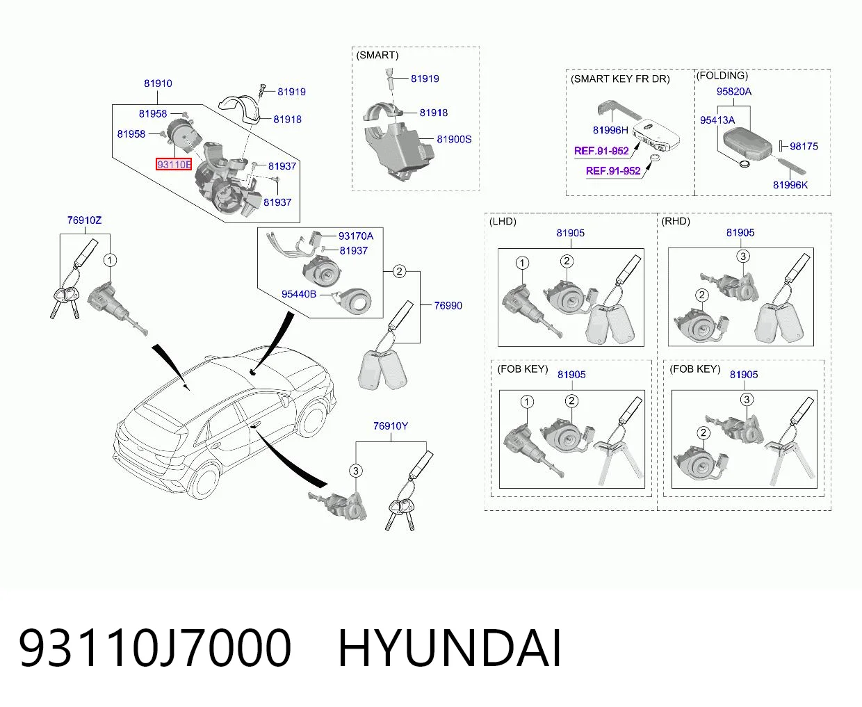 93110J7000 Hyundai/Kia 