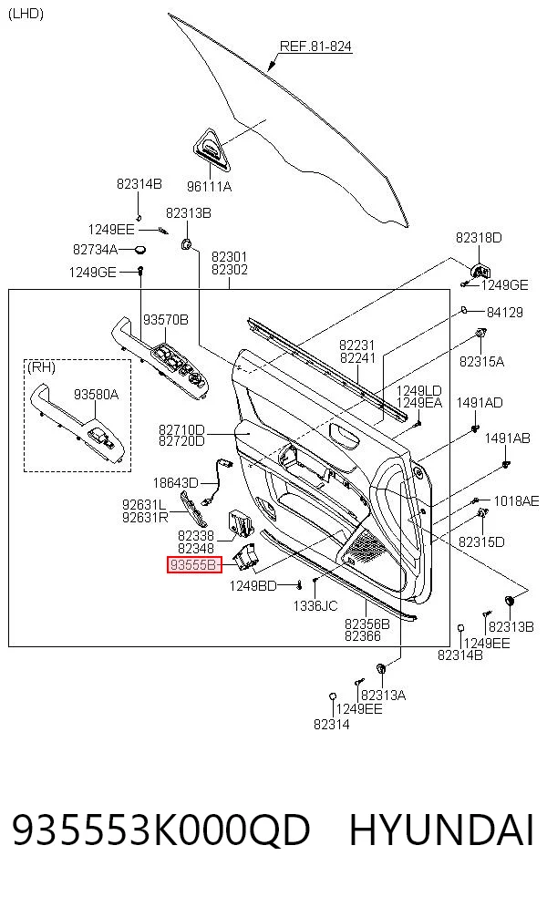 935553K000QD Hyundai/Kia 