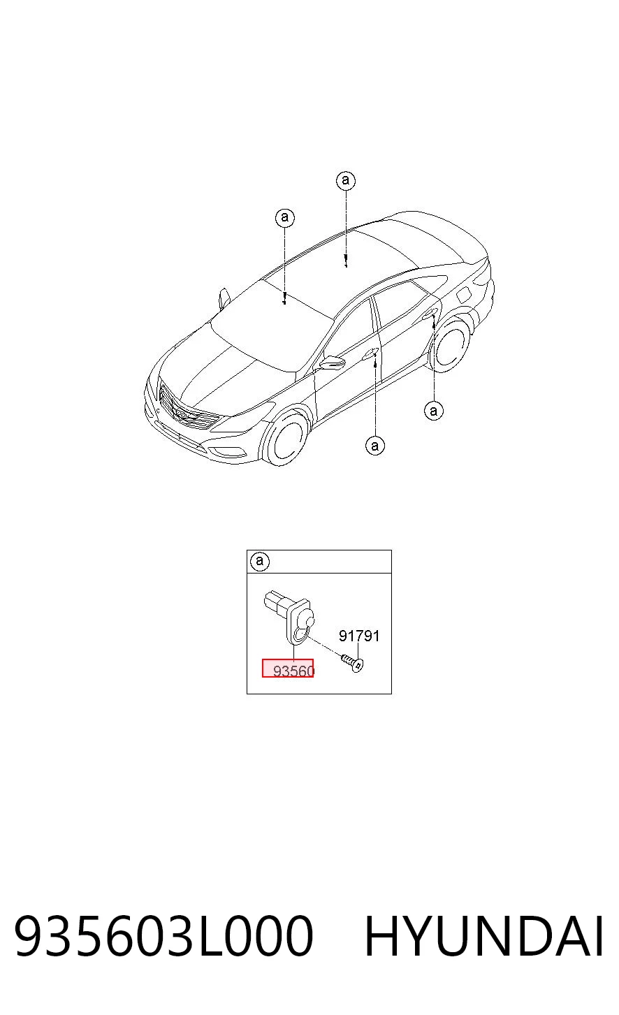 935603L000 Hyundai/Kia Кінцевий вимикач