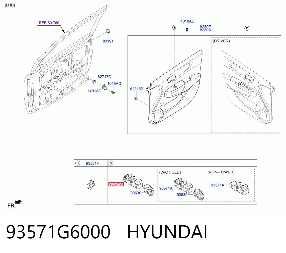 93571G6000 Hyundai/Kia 