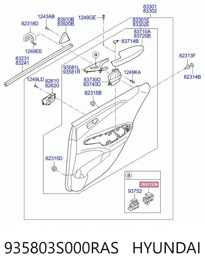 935803S000RAS Hyundai/Kia 