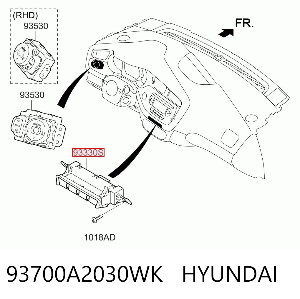 93700A2030WK Hyundai/Kia