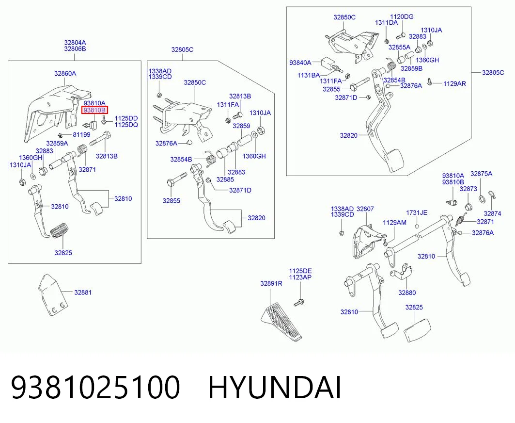 9381025100 Hyundai/Kia Лягушка стоп-сигналу