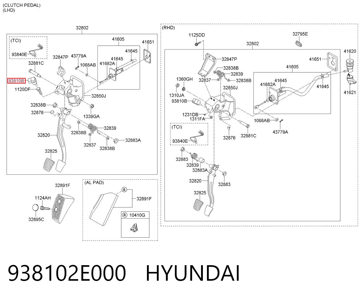 938102E000 Hyundai/Kia Датчик включення зчеплення