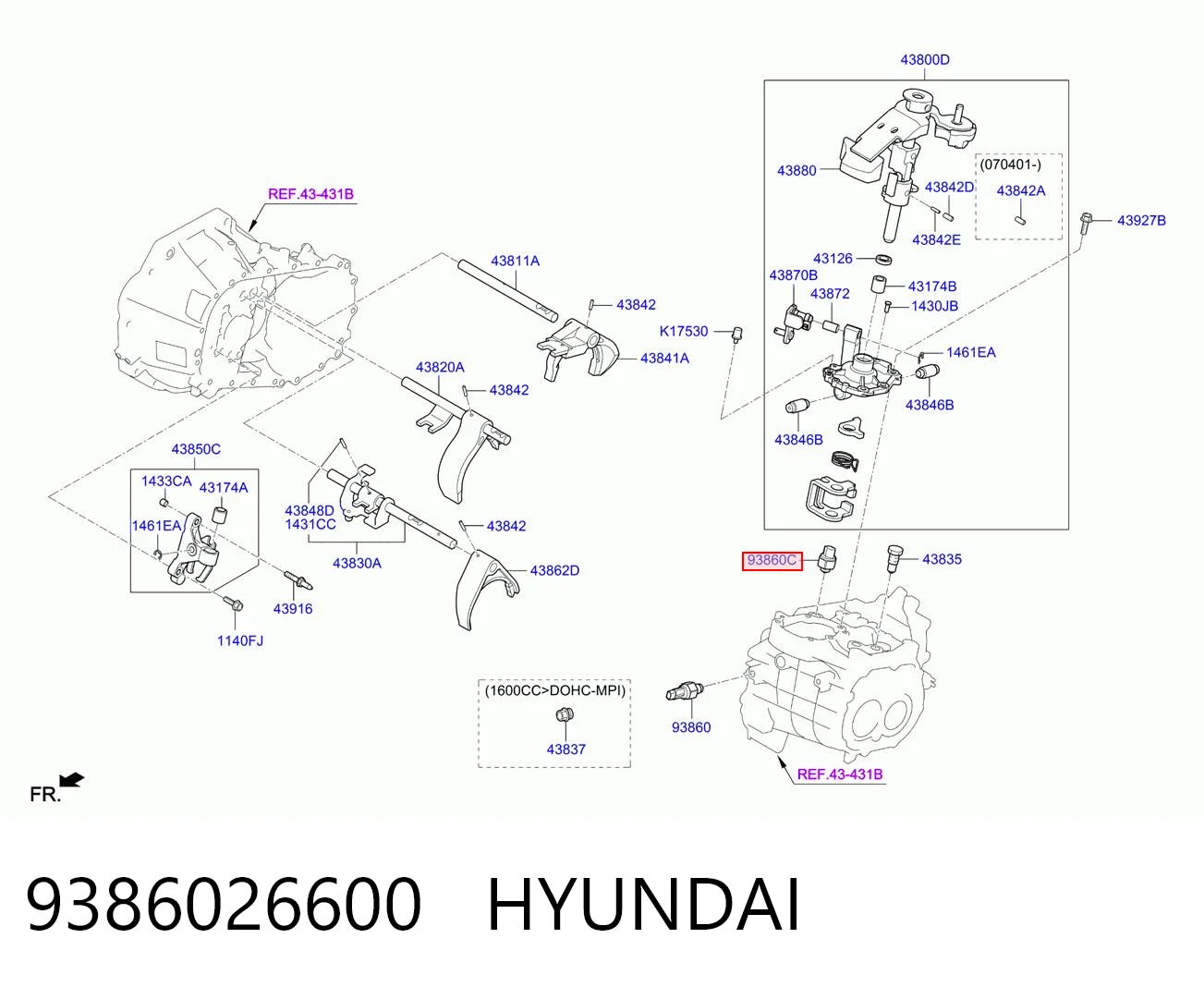 Датчик ліхтарів заднього ходу Hyundai Tucson III позашляховик (TL) (2015 - 2023) ціна, від 25.58 USD