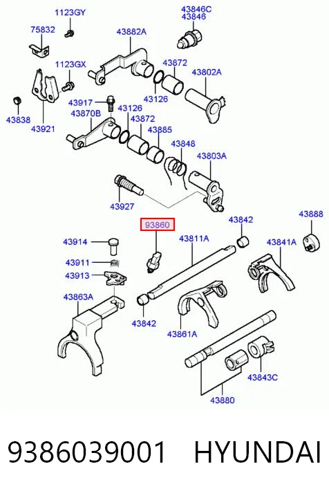 9386039001 Hyundai/Kia Датчик включення ліхтарів заднього ходу