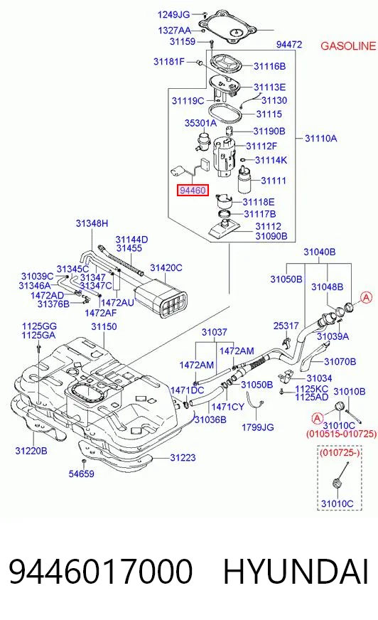 9446017000 Hyundai/Kia Датчик бензобака