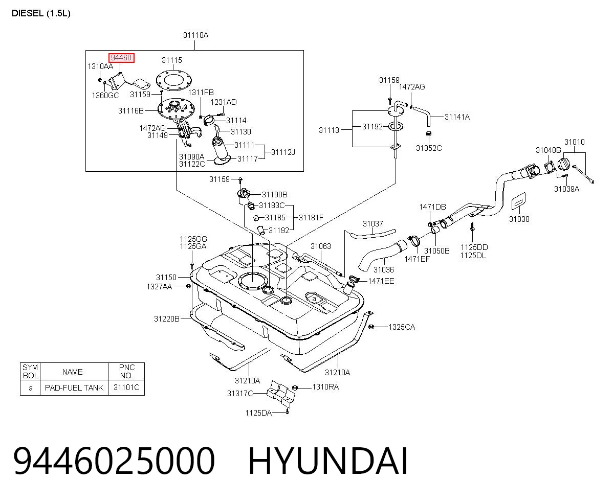 Датчик бензобака на Hyundai Accent II LC