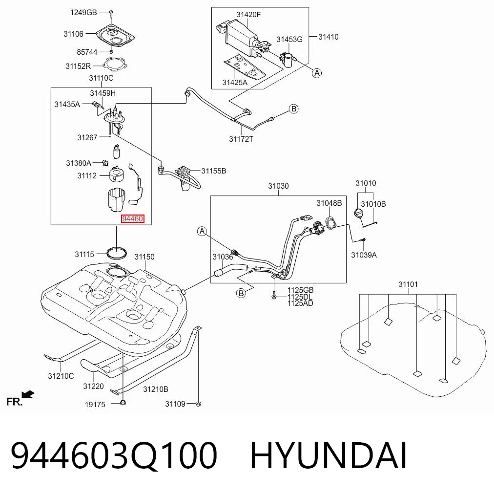 944603Q100 Hyundai/Kia Датчик бензобака